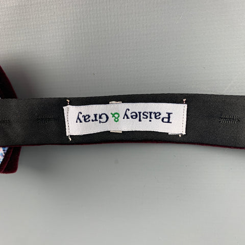 PAISLEY & GRAY Burgundy Bow Tie