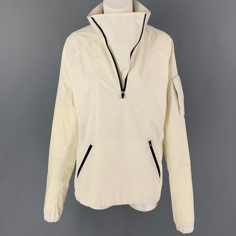 ENFIN LEVE Size M Cream Cotton Pullover Jacket