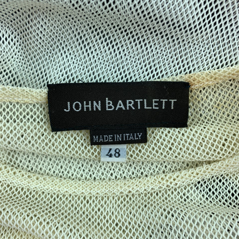 JOHN BARTLETT Taille S T-shirt Col Rond Crème Mesh Polyamide / Nylon