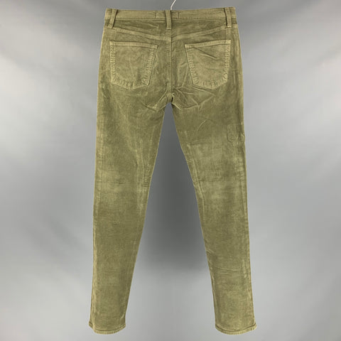 J.BRAND Pantalones casuales de pana verde Talla 31