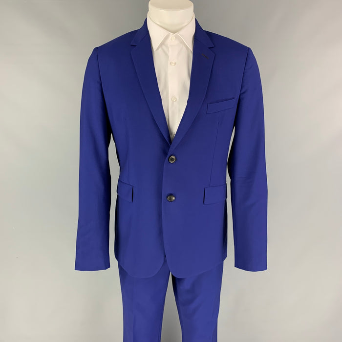 PAUL SMITH Traje Kensington Talla 40 Regular Traje de lana / mohair azul real