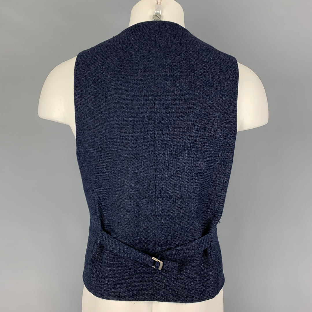 BRUNELLO CUCINELLI Taille S Gilet Lana Lana Marine