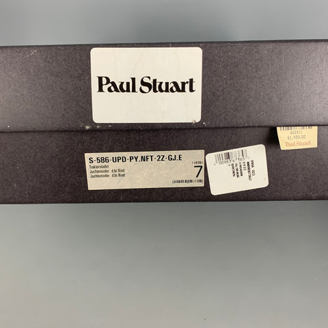 PAUL STUART Size 8 Brown Solid Leather Pull On Boots