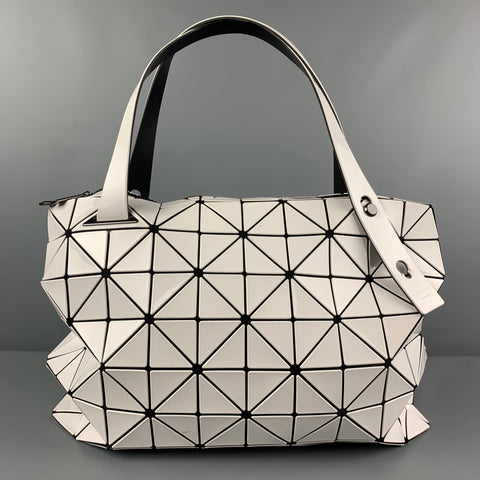 ISSEY MIYAKE BAO BAO White Black Geometric Acetate Tote Bag