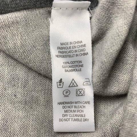 PS by PAUL SMITH Size M Grey Color Block Cotton V-Neck Pullover