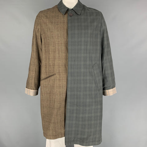 MAISON MARTIN MARGIELA x H&M  Size L Brown Slate Mixed Patterns Re- Edition Coat