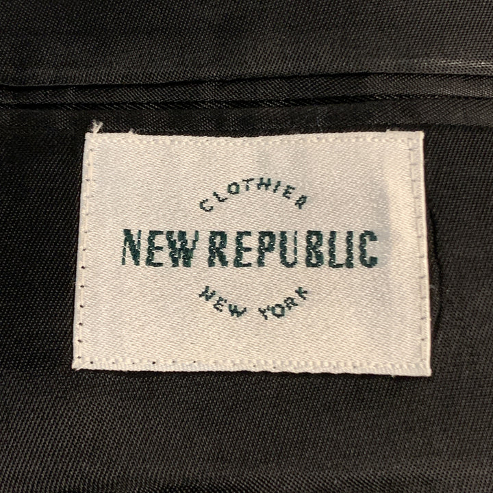 NEW REPUBLIC 42 Regular Olive Wool Suit