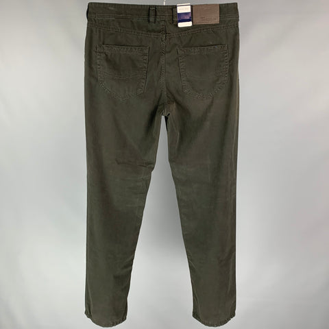 GARDEUR Nevio 2 Size 36 Black Cotton Jean Cut Casual Pants