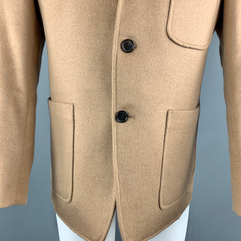 BLACK FLEECE Size 38 Tan Camel Hair Notch Lapel Sport Coat