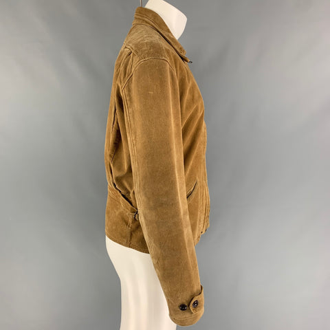 LEVI'S VINTAGE CLOTHING Size M Tan Suede Zip Up Jacket