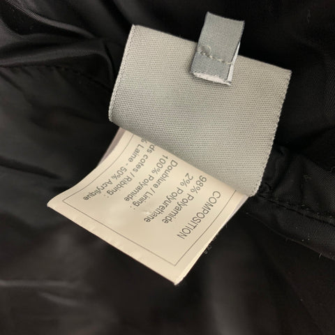 CHANEL FW 05 Size 18 Black Polyamide Blend Quilted Zip Fly Jacket