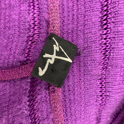 Vintage ANGELA MISSONI Size One Size Purple Textured Oversized Coat