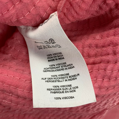 DRIES VAN NOTEN FW 21 Size 10 Pink Viscose Sequined Sleeveless Dress Top