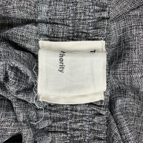 THE AUTHORITY Size S Grey Heather Cotton Cropped Casual Pants
