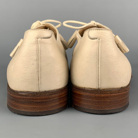WILSON et DEAN pour WILKES BASHFORD Taille 9 Chaussures à lacets en cuir crème
