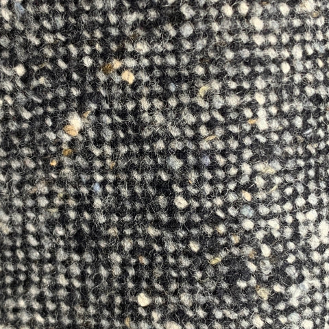 BLACK FLEECE Grey Cream Nailhead Wool Tie