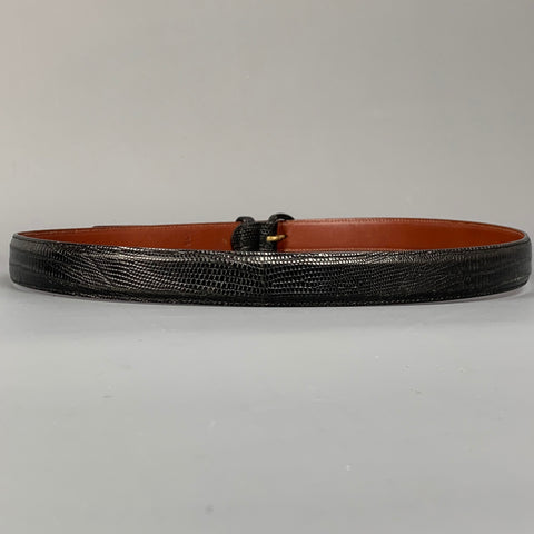 POLO by RALPH LAUREN Size 36 Black Lizard Belt