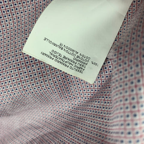 MAISON MARTIN MARGIELA Size S Red White Blue Dots Cotton Long Sleeve Shirt