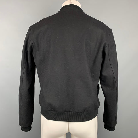 VERSUS by GIANNI VERSACE Size 38 Black & Silver Studded Jacket