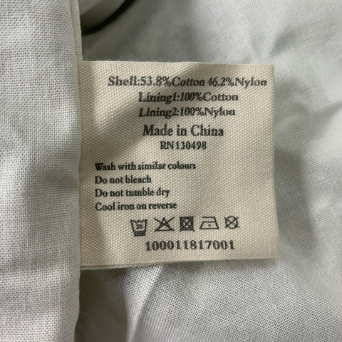 JACK WILLS Taille S Veste coupe-vent en coton et nylon uni bleu marine