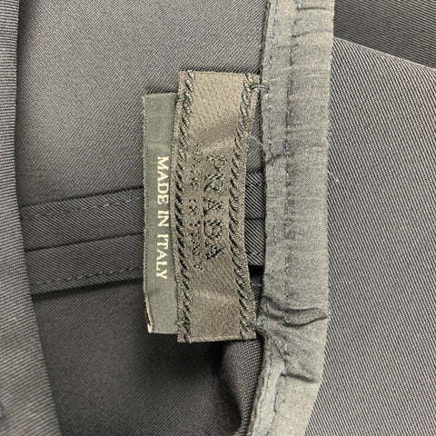 Vestido recto de poliéster negro PRADA talla 2
