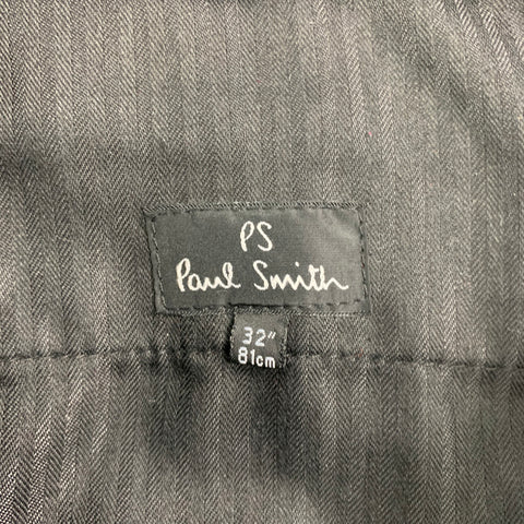 PAUL SMITH Size 32 Brown Cotton Flat Front Dress Pants
