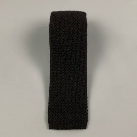 POLO by RALPH LAUREN Black Textured Cashmere Tie