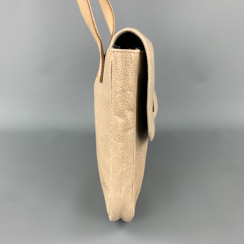 SONIA RYKIEL Beige Leather Pebble Grain Cross Body Handbag