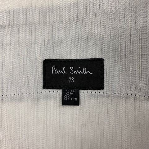 PAUL SMITH Size 34 Blue Wool Mohair Flat Front Dress Pants