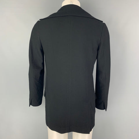 YOHJI YAMAMOTO Size 38 Size S Black Wool Snaps Jacket
