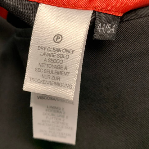 PS by PAUL SMITH Size 44 Black Cotton Elastane Notch Lapel Suit