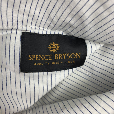 SPENCE BRYSON Size 30 Brown Linen Cuffed Shorts