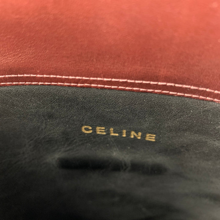 CELINE Size 7 Black Brown Pull On Boots