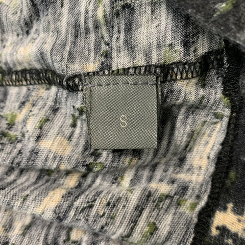 PROENZA SCHOULER Size XS Grey &  Olive Cotton Marbled T-Shirt