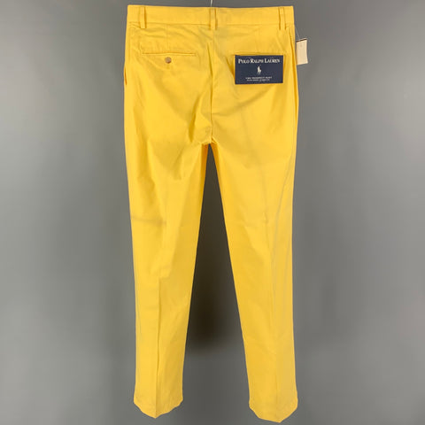POLO by RALPH LAUREN Size 30 Yellow Cotton Chino Casual Pants