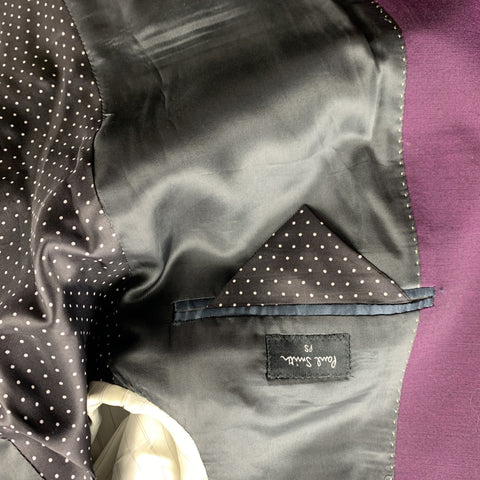 PS by PAUL SMITH Size 42 Purple Wool / Mohair Notch Lapel Suit