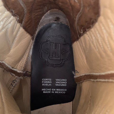 HERITAGE BOOT Size 10 Brown Suede Cowboy Boots