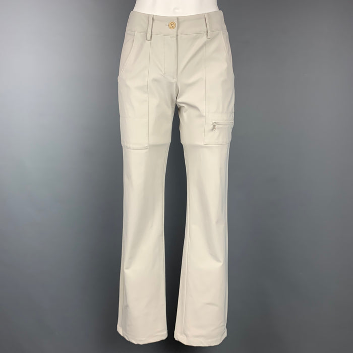 PRADA Size 2 Beige Stretch Nylon Casual Pants