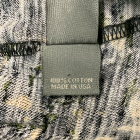 PROENZA SCHOULER Size XS Grey &  Olive Cotton Marbled T-Shirt