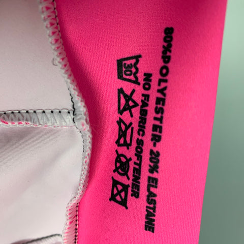 WALTER VAN BEIRENDONCK FW19 Size M Pink Purple Graphic Nylon Jersey Bike Top