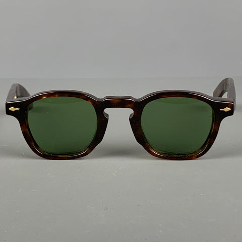 JACQUES MARIE MAGE Lunettes de soleil et lunettes en acétate marron écaille de tortue