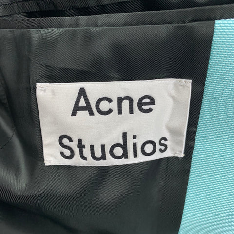 ACNE STUDIOS Size 38 Light Blue Woven Cotton Viscose Sport Coat