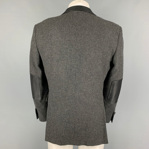 SELFMADE Size M Grey Black Houndstooth Sport Coat