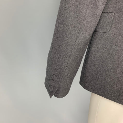 MAISON MARGIELA x H&M Size 38 Gray Wool Hook & Eye Closure Sport Coat