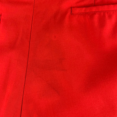 PAUL SMITH Taille 36 Pantalon habillé rouge à devant plat