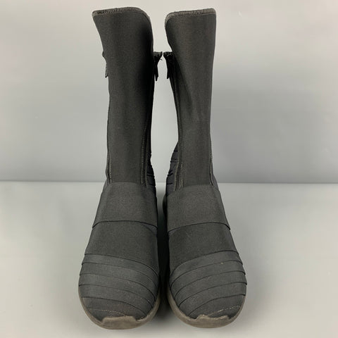Y-3 Taille 6.5 Bottes Qasa Elle zippées en nylon noir