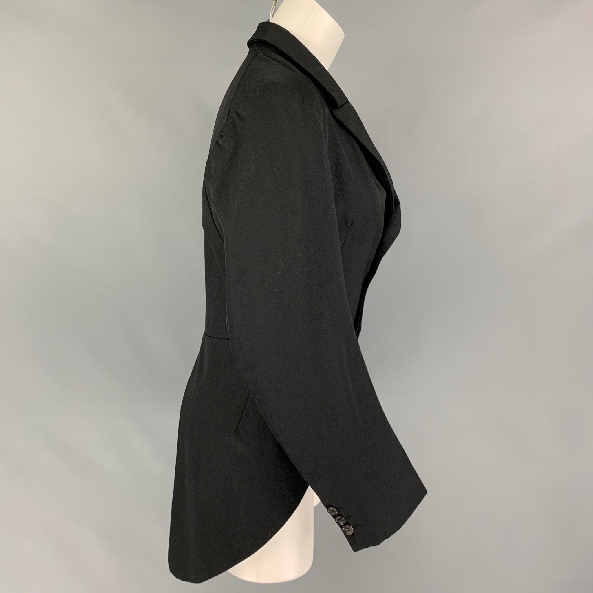 COMME des GARCONS Size S Black Wool Tails Reversible Jacket – Sui
