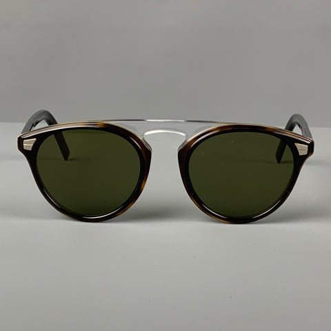 DIOR HOMME Black Clear Acetate Sunglasses