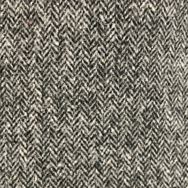 ENGINEERED GARMENTS Size L Grey Light Grey Herringbone Wool Blend Vest