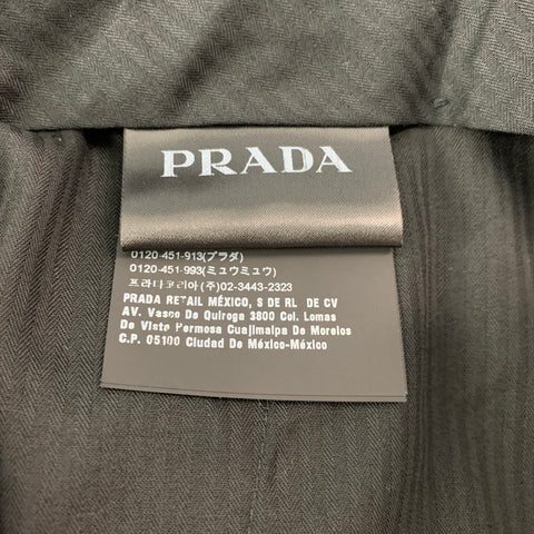 PRADA Size 36 Dark Gray Wool / Mohair Zip Fly Dress Pants